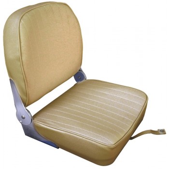 Seat with foldable back 